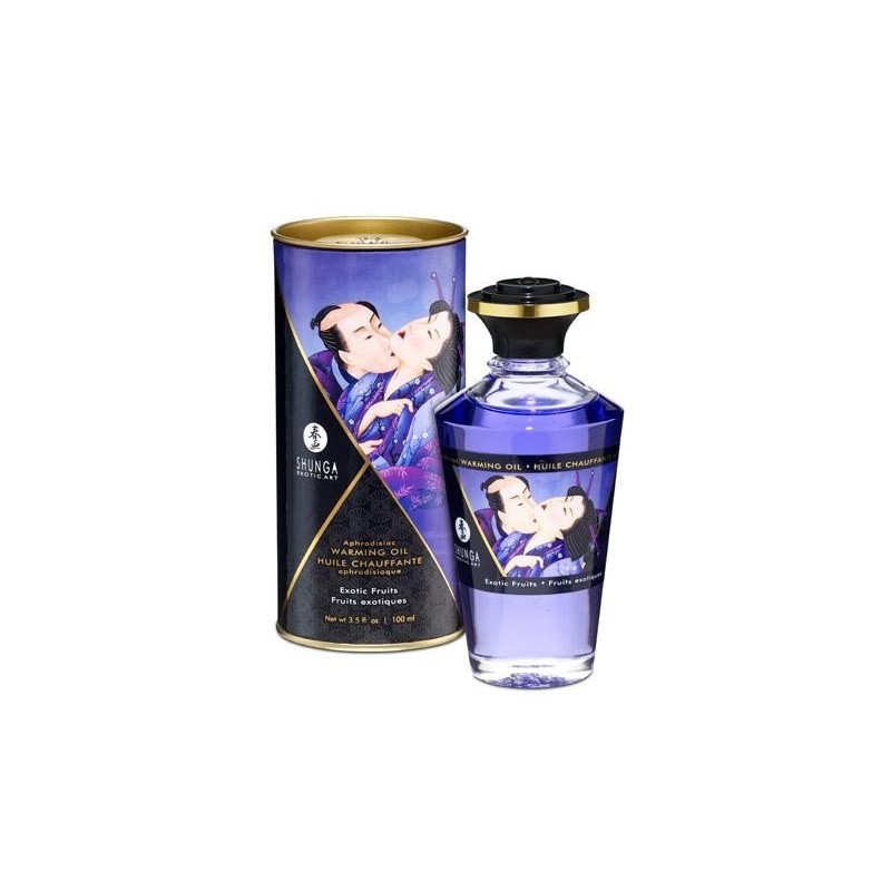 Huile de Massage Chauffante Fruits Exotiques Shunga 100 ml