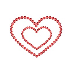 Cache-tétons Cœur Rouge Bijoux Indiscrets | Nippies Réutilisables